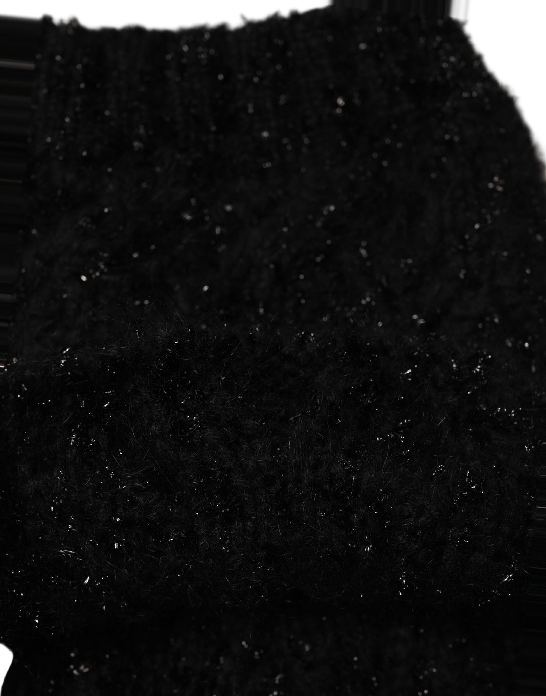 Dolce &amp; Gabbana Men Black Cashmere Knitted Neck Warmer Scarf
