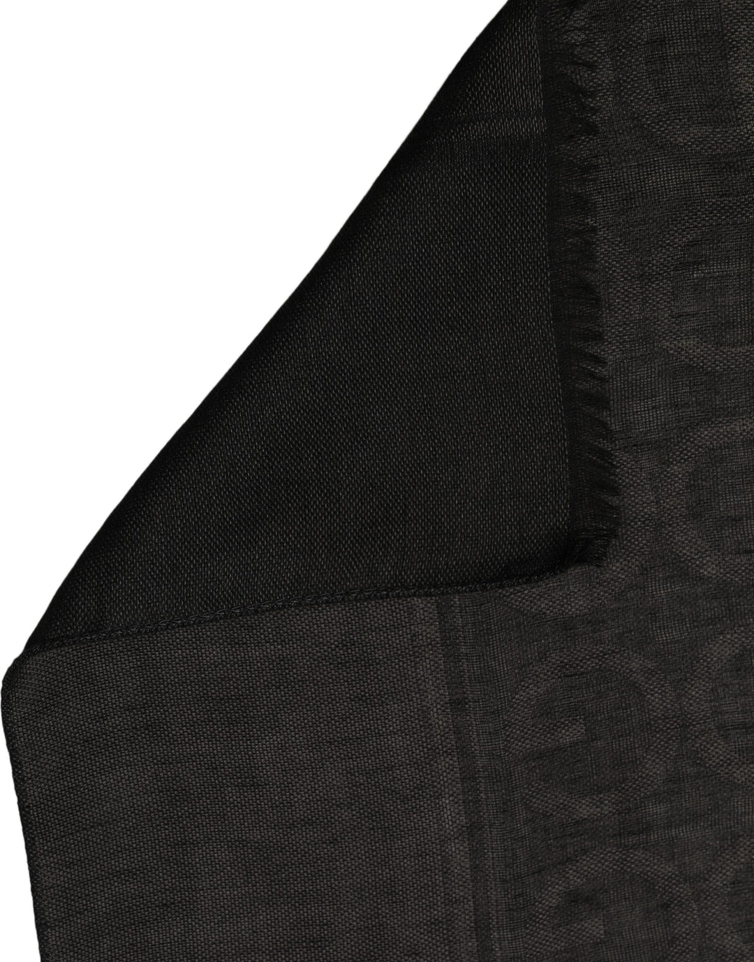 Dolce &amp; Gabbana Black DG Logo Fringed Edge Lace Stole Scarf