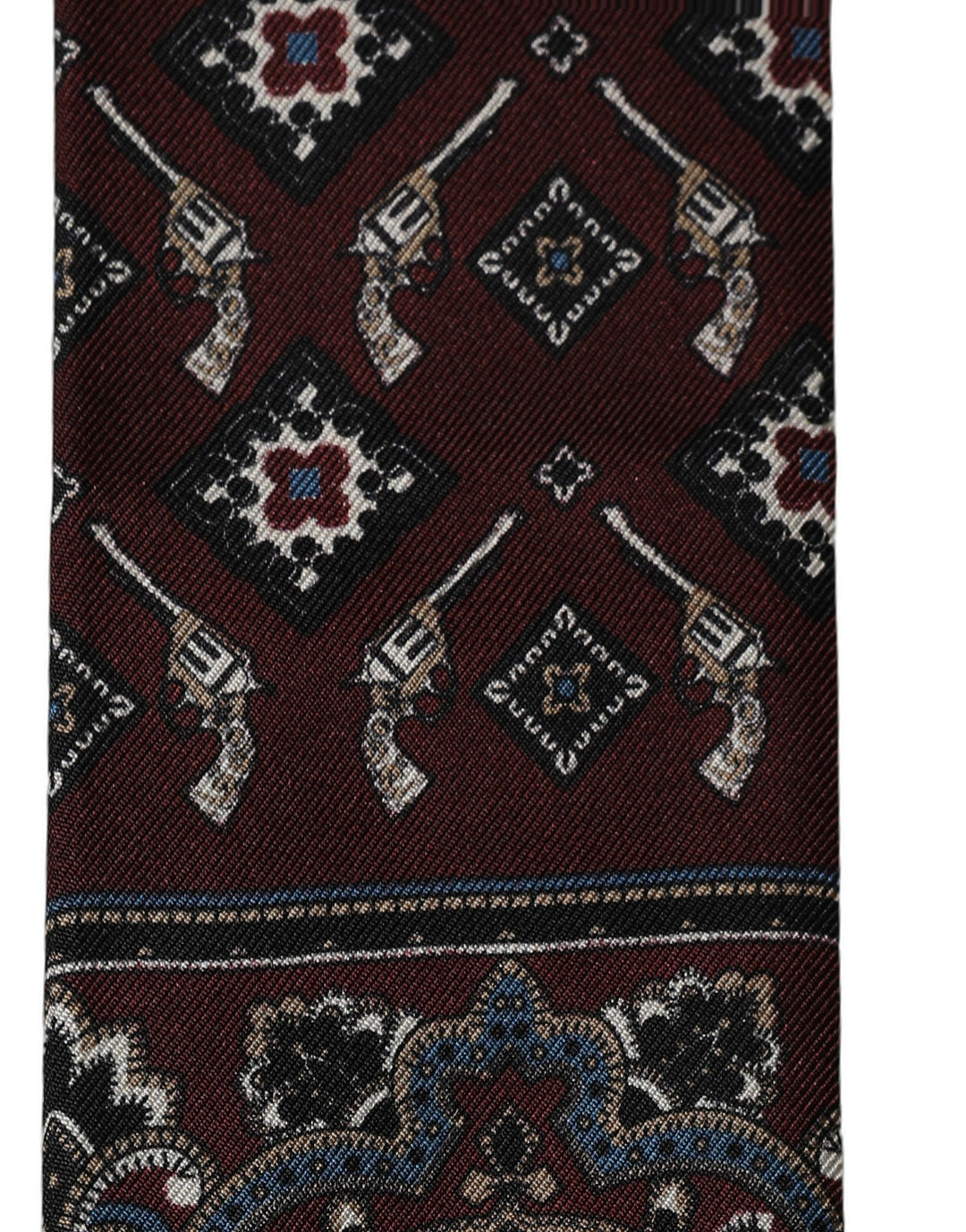 Dolce &amp; Gabbana Burgundy Skinny Twilly Fringed Foulard Scarf