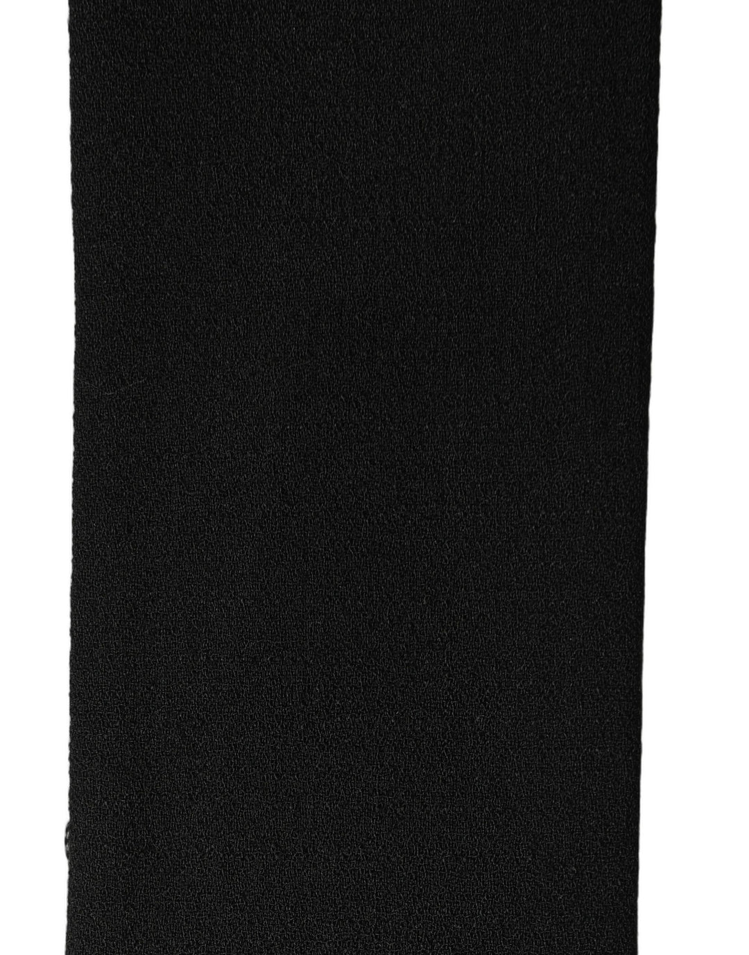 Dolce &amp; Gabbana Men Black Wool Knitted Fringed Foulard Scarf