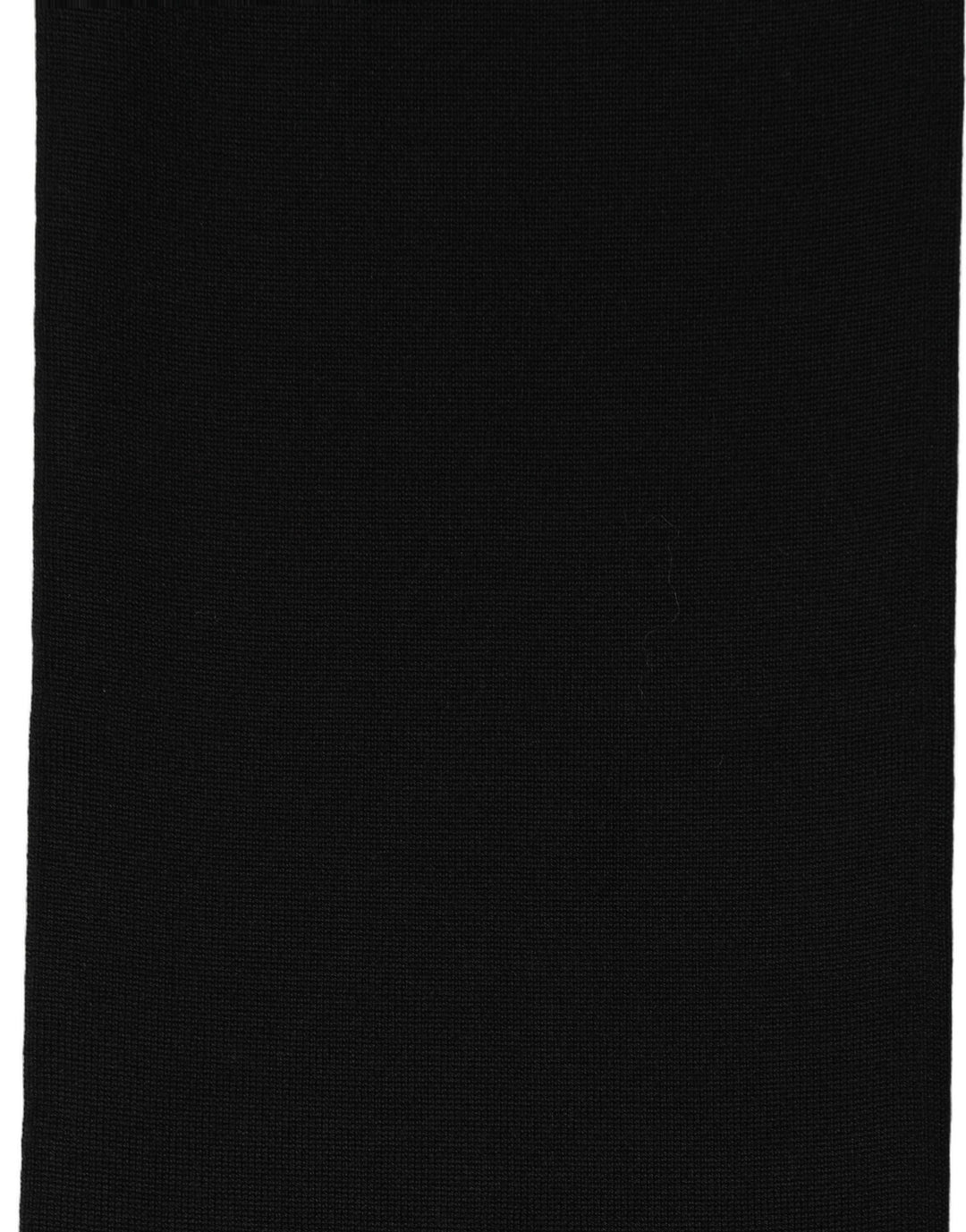 Dolce &amp; Gabbana Black Wool Knitted Neck Shawl Foulard Scarf