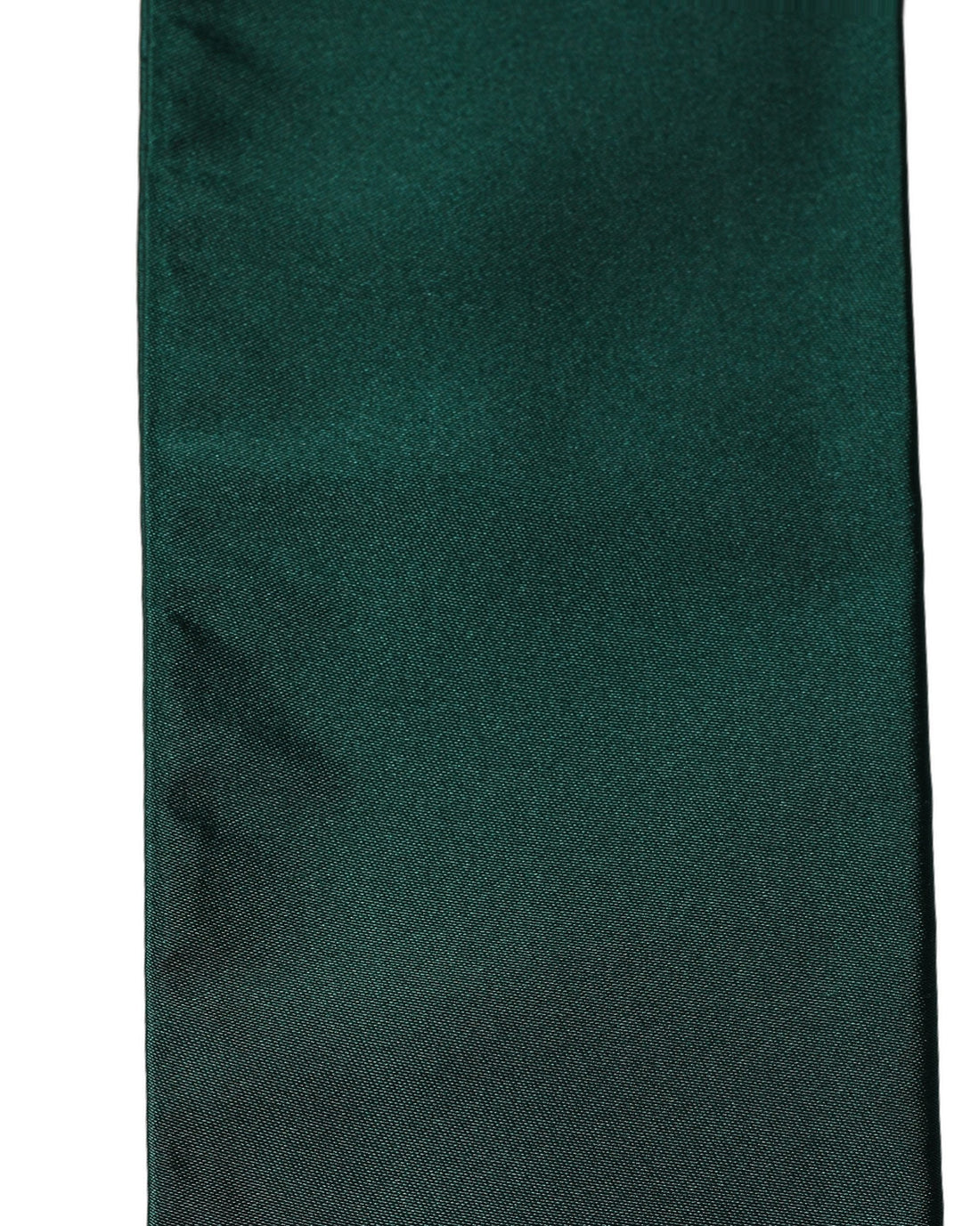 Dolce &amp; Gabbana Men Green Satin Silk Fringed Lace Stole