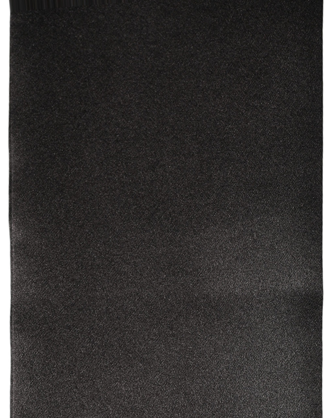Dolce &amp; Gabbana Men Black Satin Silk Skinny Neck Shawl Scarf