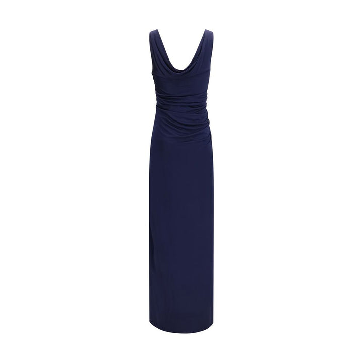 Versace Blue Viscose Casual Dress