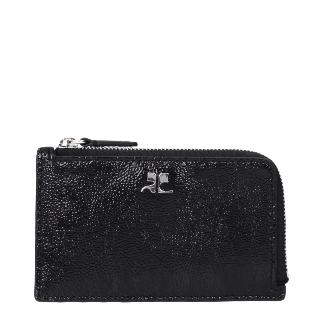 Courrèges Black Leather Wallet