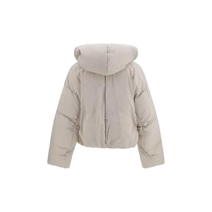 Max Mara Gray Polyamide Full-Length Jacket