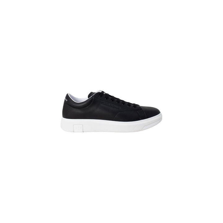 Armani Exchange Black Leather Low Top Sneakers