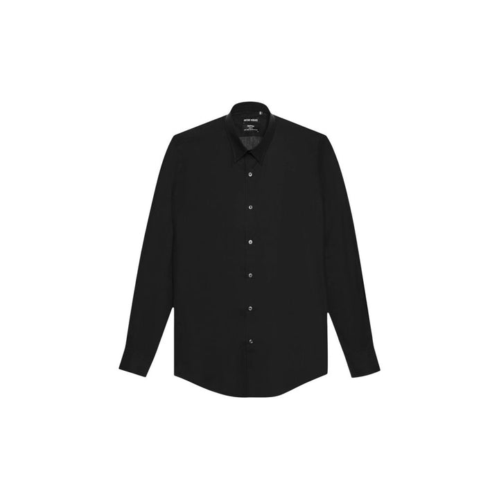 Antony Morato Black Cotton Dress Shirt