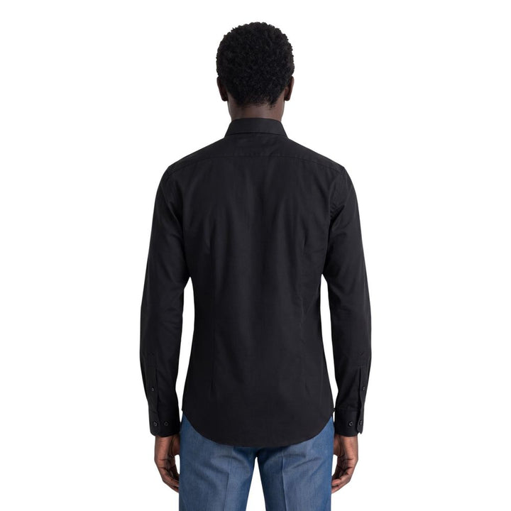 Antony Morato Black Cotton Dress Shirt
