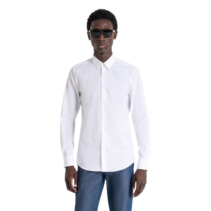Antony Morato White Cotton Dress Shirt