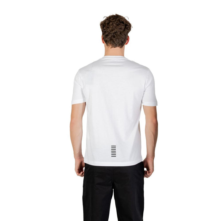 EA7 Emporio Armani White Cotton T-Shirt