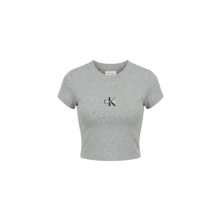 Calvin Klein Jeans Gray Cotton T-Shirt