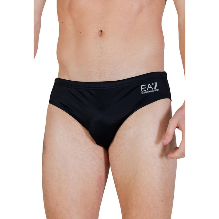EA7 Emporio Armani Bicolor Polyester Swim Briefs