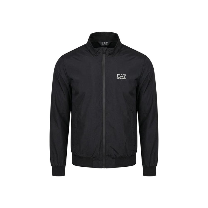 EA7 Emporio Armani Black Polyamide Bomber