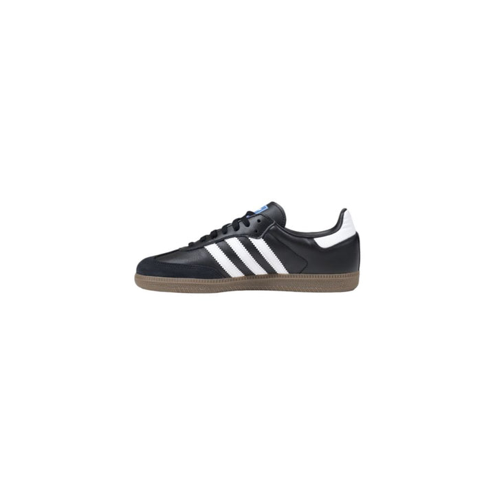 Adidas Originals Black Leather Athletic Sneakers
