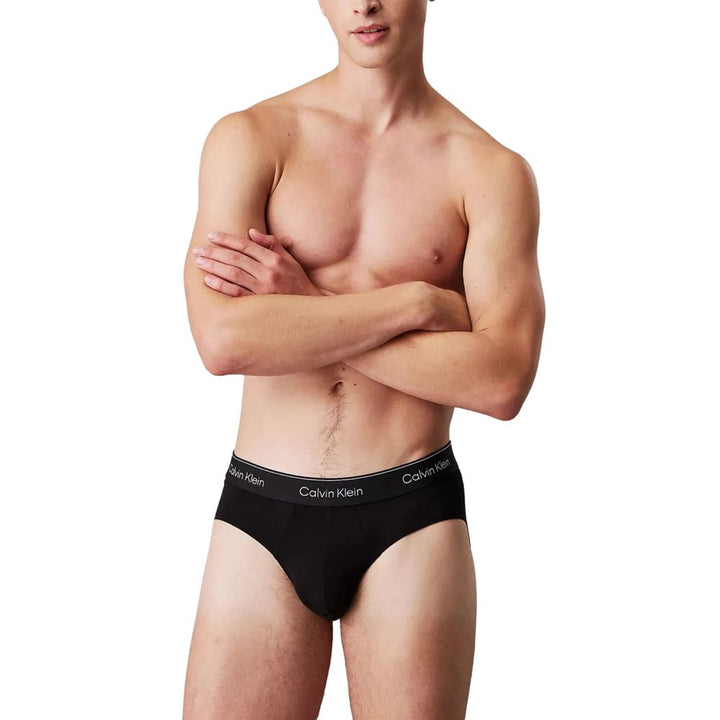 Calvin Klein Underwear Black And White Cotton Briefs
