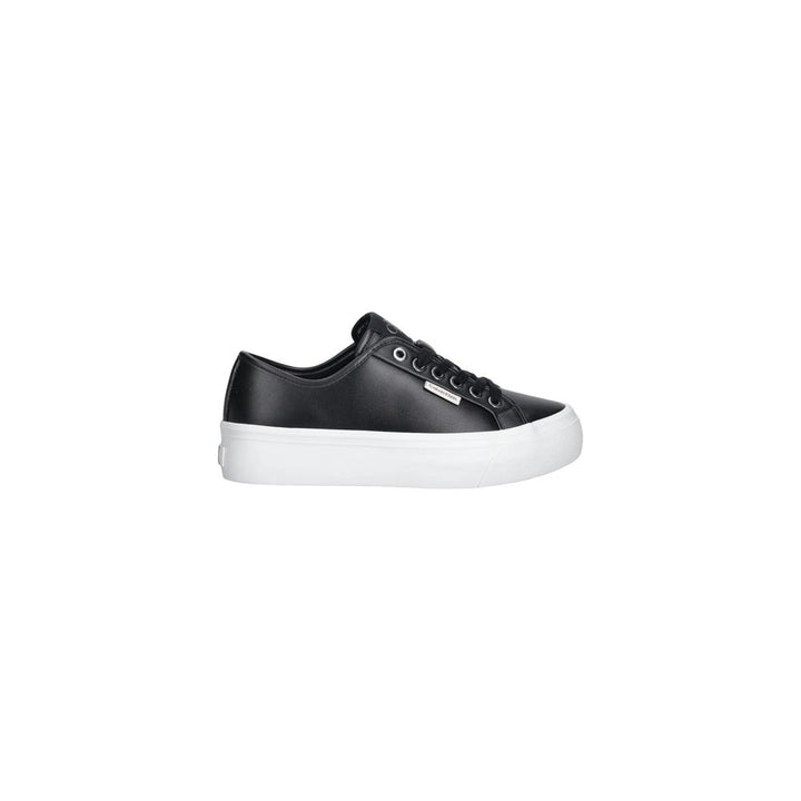 Calvin Klein Jeans Black Leather Low Top Sneakers
