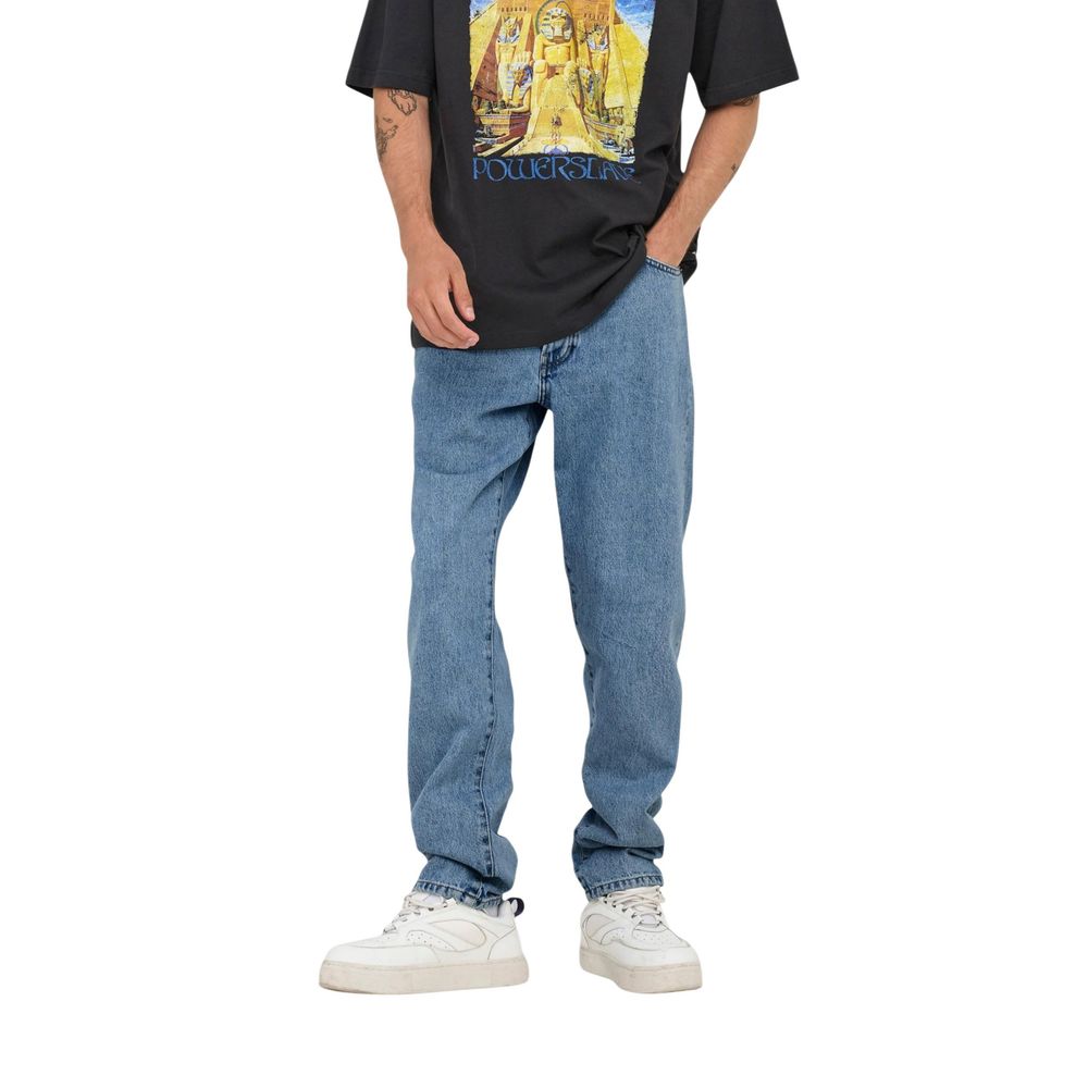 Only &amp; Sons Light Blue Cotton Relaxed Fit Jeans