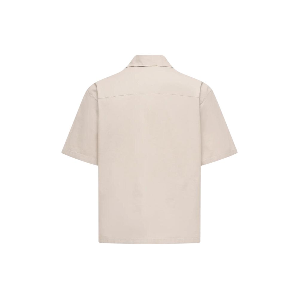 Only &amp; Sons Beige Cotton Shortsleeve Shirt