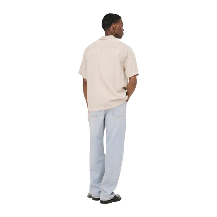 Only &amp; Sons Beige Tencel Shortsleeve Shirt