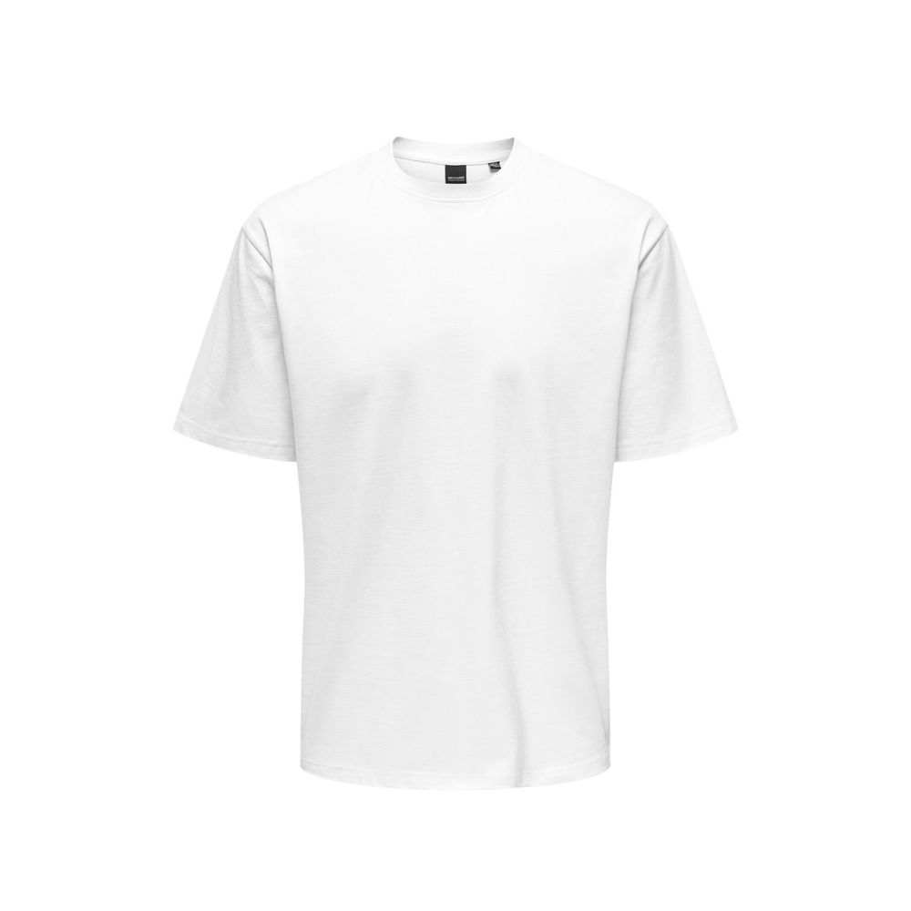 Only &amp; Sons White Organic Cotton T-Shirt