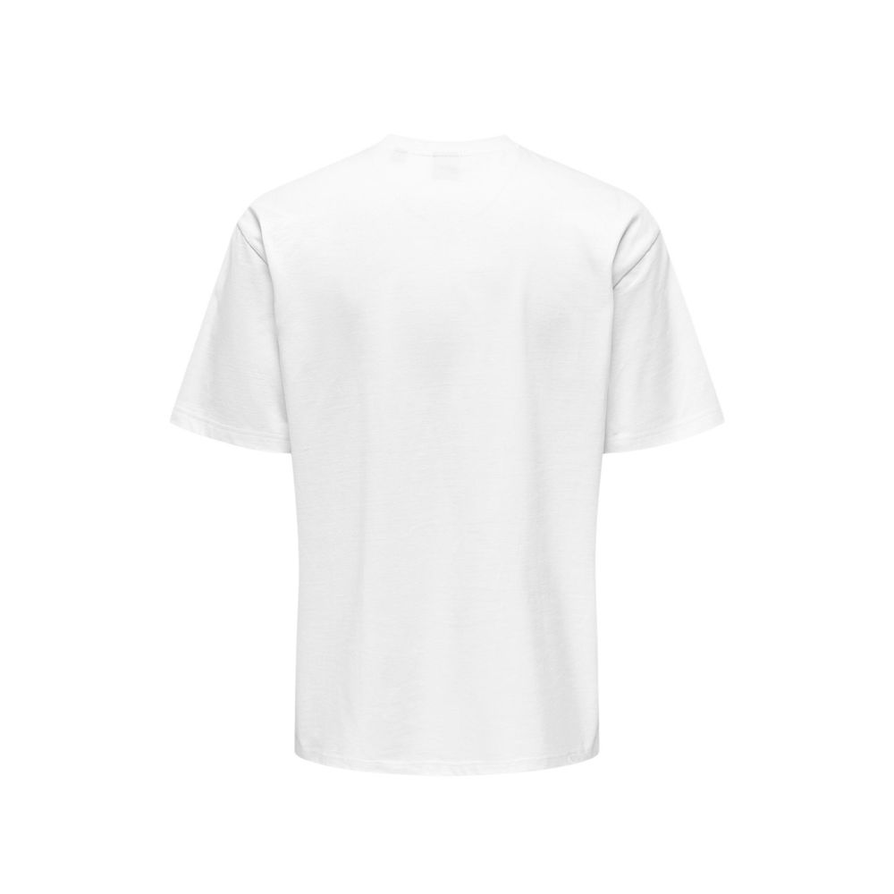 Only &amp; Sons White Organic Cotton T-Shirt