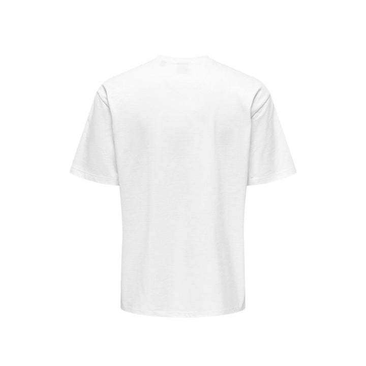 Only &amp; Sons White Organic Cotton T-Shirt