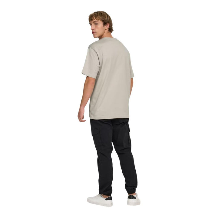 Only &amp; Sons Beige Organic Cotton T-Shirt