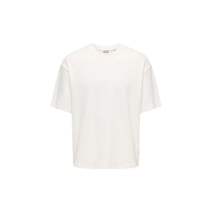 Only &amp; Sons Cream Cotton T-Shirt
