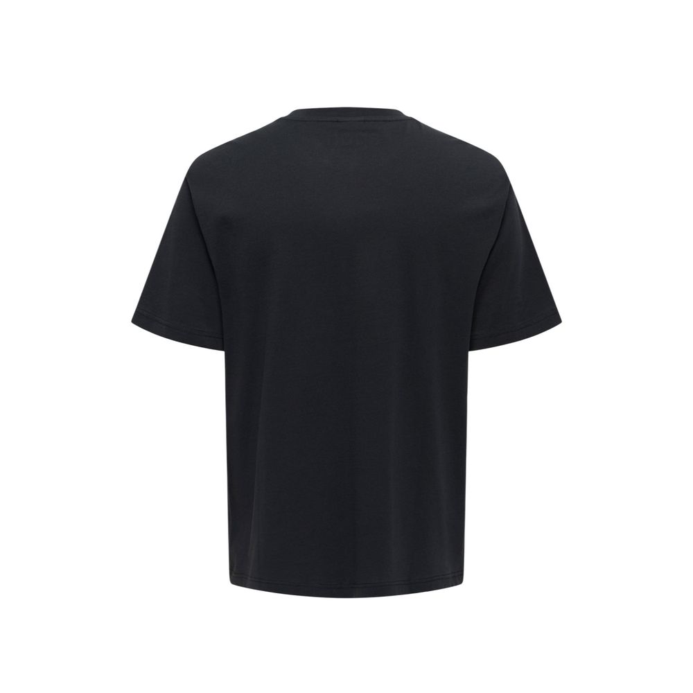 Only &amp; Sons Black Cotton T-Shirt