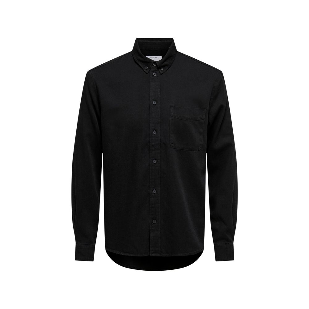 Only &amp; Sons Black Denim Shirt