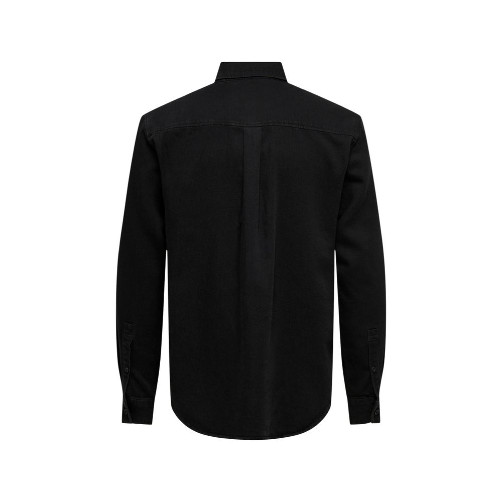 Only &amp; Sons Black Denim Shirt