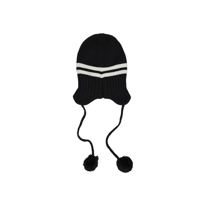 Tommy Hilfiger Jeans Black And White Recycled Wool Cap (Baseball Hat)