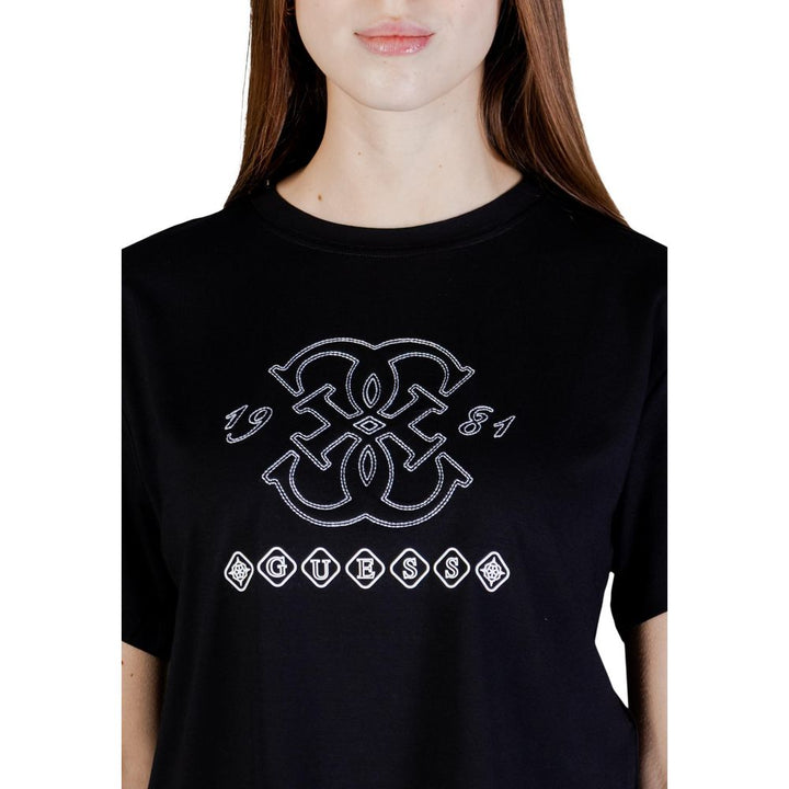 Guess Active Black Viscose T-Shirt