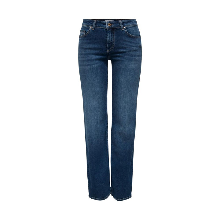 Only Blue Cotton Bootcut Jeans