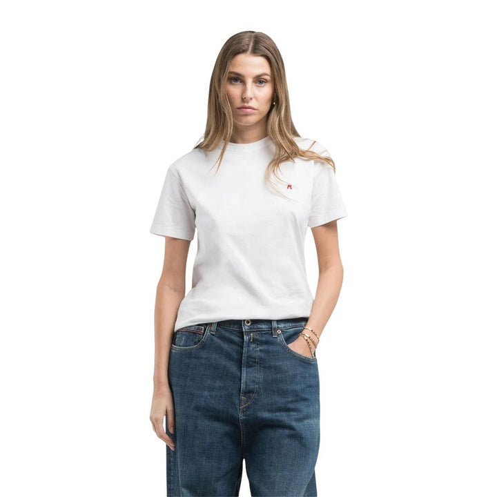 Replay White Cotton T-Shirt