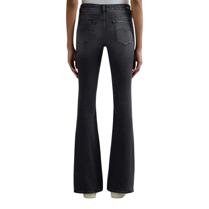 Replay Black Cotton Relaxed Fit Jeans