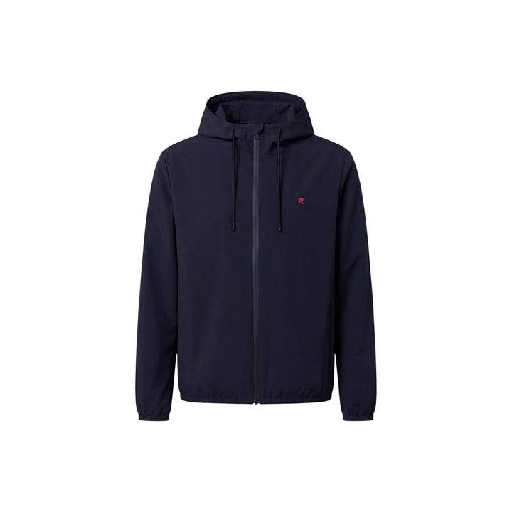 Replay Blue Polyester Shell Jacket