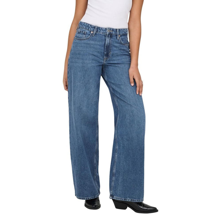 Only Blue Cotton Relaxed Fit Jeans
