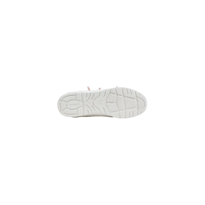 PINKO White Leather Sneakers