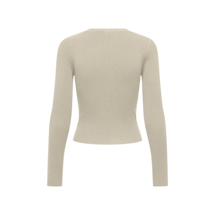 Only Beige Viscose Cardigan
