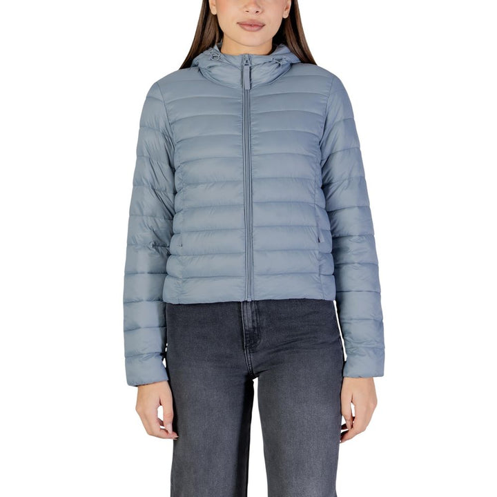 Only Blue Nylon Shell Jacket