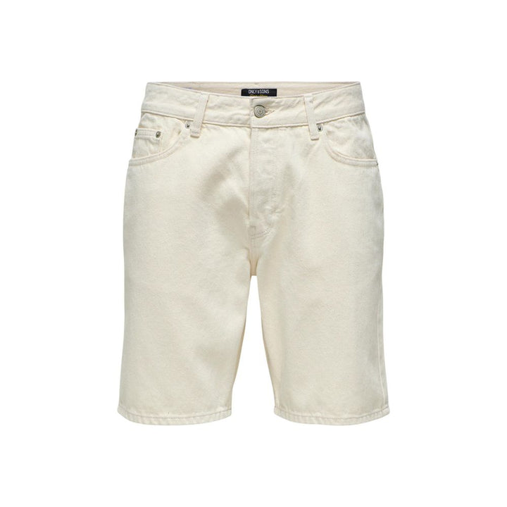 Only &amp; Sons Beige Cotton Bermuda Shorts