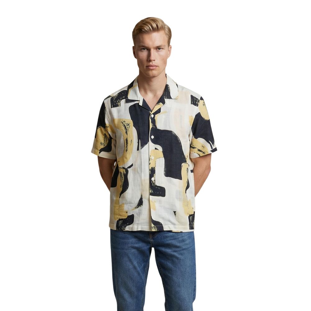 Only &amp; Sons Multicolor Viscose Shortsleeve Shirt