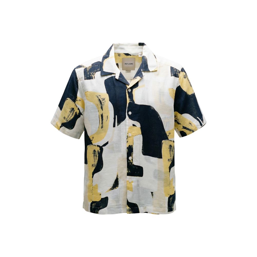 Only &amp; Sons Multicolor Viscose Shortsleeve Shirt