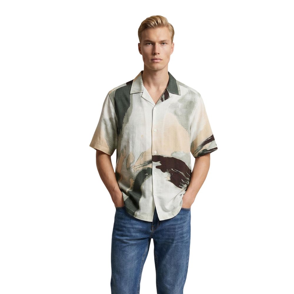 Only &amp; Sons Bicolor Viscose Shortsleeve Shirt