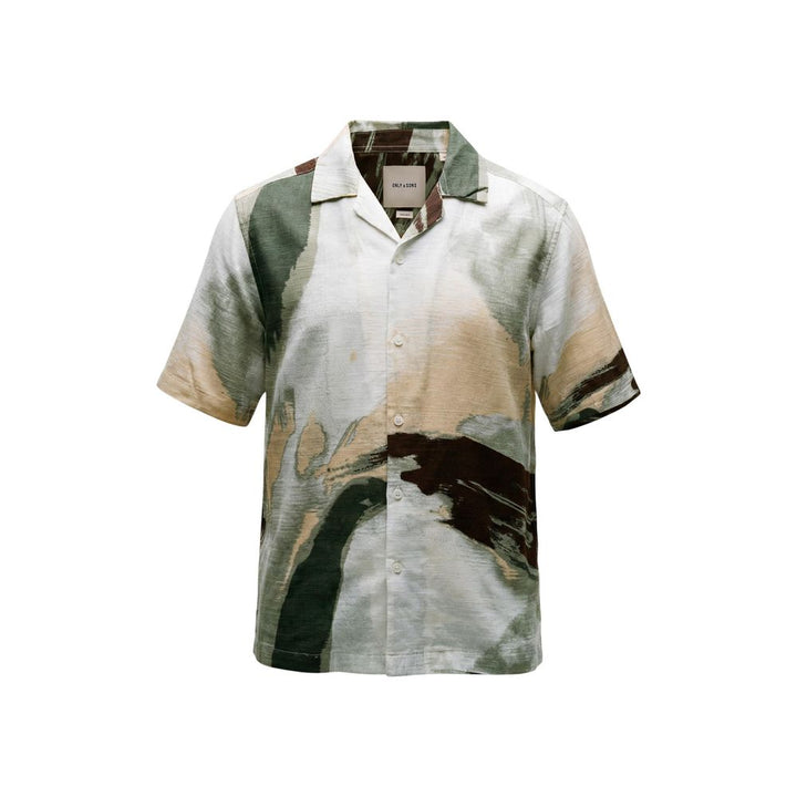 Only &amp; Sons Bicolor Viscose Shortsleeve Shirt