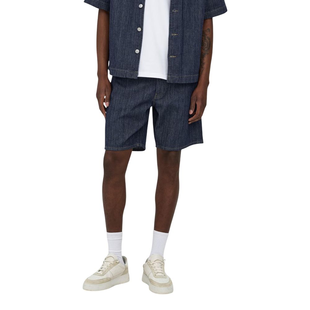 Only &amp; Sons Blue Cotton Bermuda Shorts