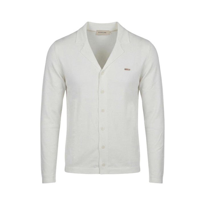 Gianni Lupo White Viscose Cardigan