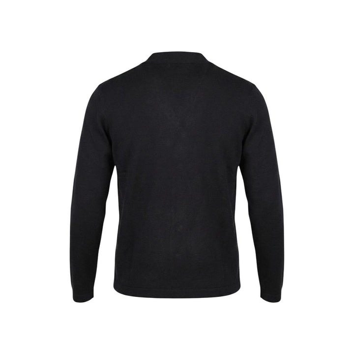 Gianni Lupo Black Viscose Cardigan